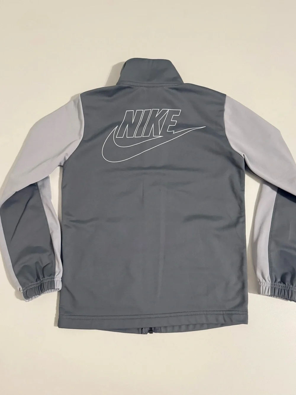 Nike Kids Two-Tone Gray Full-Zip Jacket